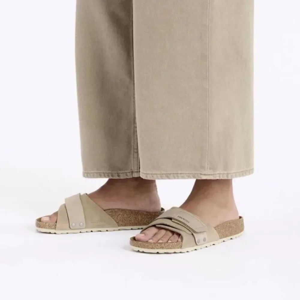 Birkenstock Oita Suede Leather Taupe 38 or L 7-M 5 NWT